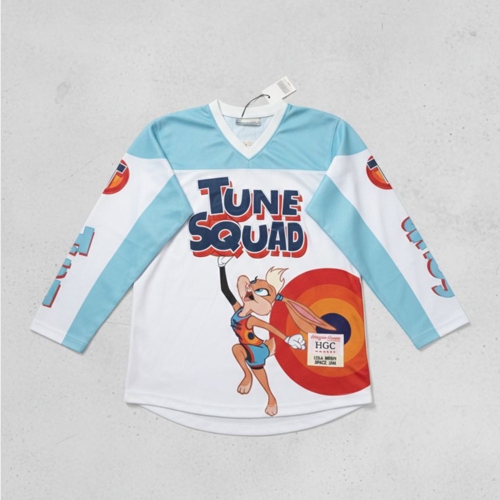 Tune Squad Men's Jersey - White and Blue-S